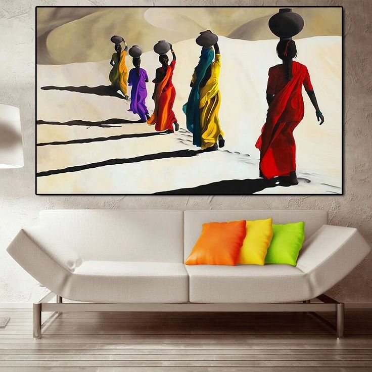 Femmes en marche dans le désert
