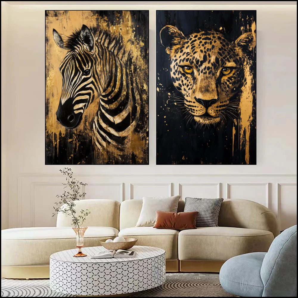 Golden Jungle – Leopard & Zebra