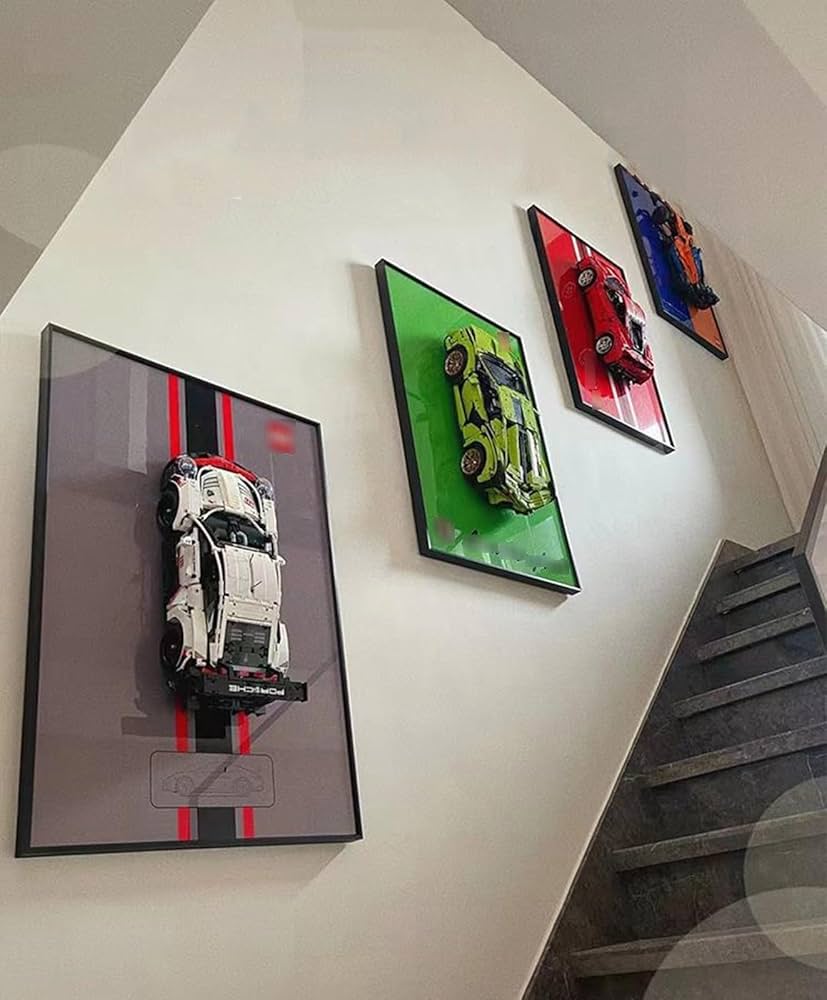 Échelle : 1:9– Porsche 911 RSR – Tableau décoratif (50 x 80 cm)