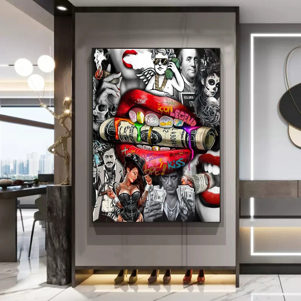 Pop Art – Bouche & Argent
