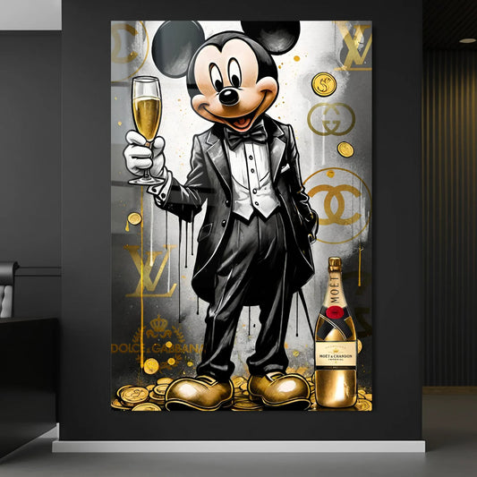 Mickey Mouse – Pop Art Doré Luxe