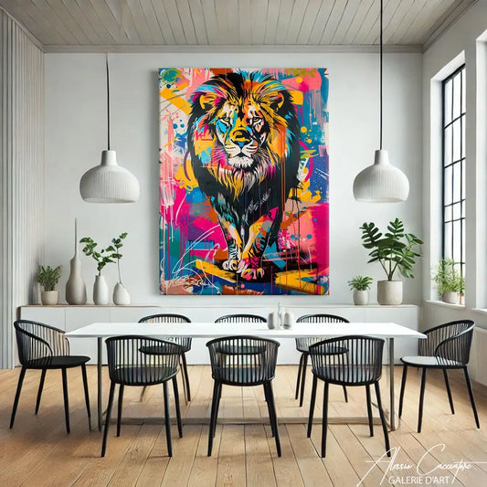 Le Roi des Couleurs – Lion Pop Art