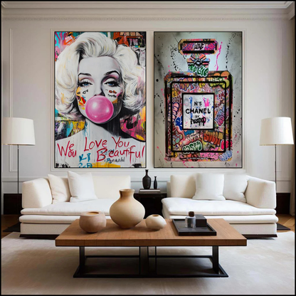 Marilyn &amp; Chanel Pop Art Duo