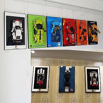 Échelle : 1:9– Porsche 911 RSR – Tableau décoratif (50 x 80 cm)