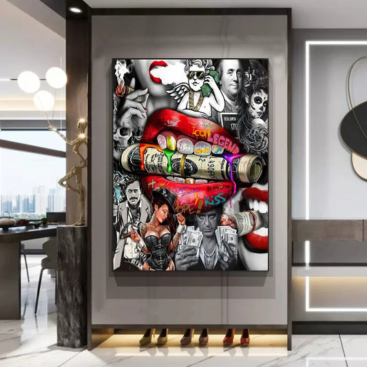 Pop Art – Bouche & Argent