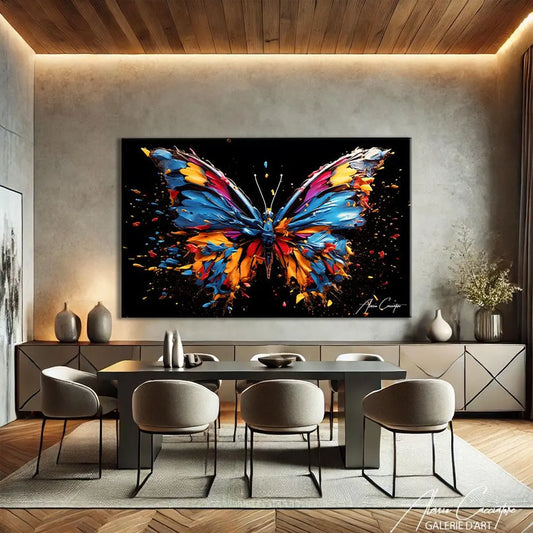 Explosion de Liberté – Papillon Abstrait