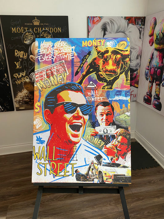 motivational wall art – hustle mindset canvas TopArt Canada