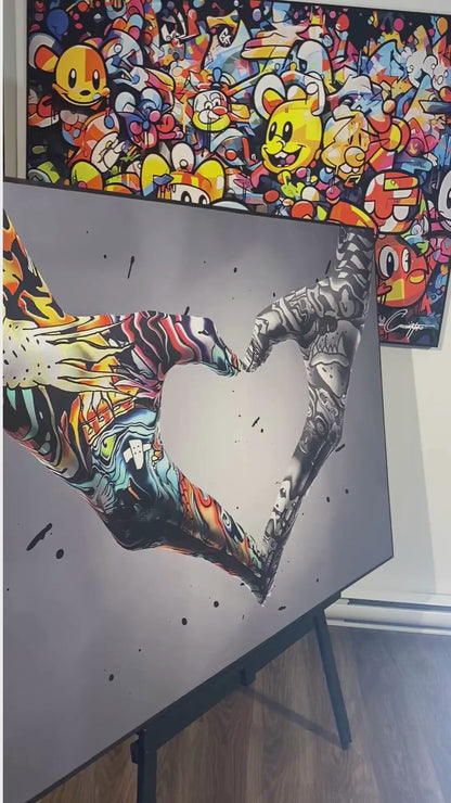 Love Hand – Street Art par Banksy