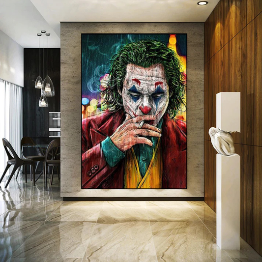 tableau Joker Smokey – art mural moderne TopArt Montréal Laval