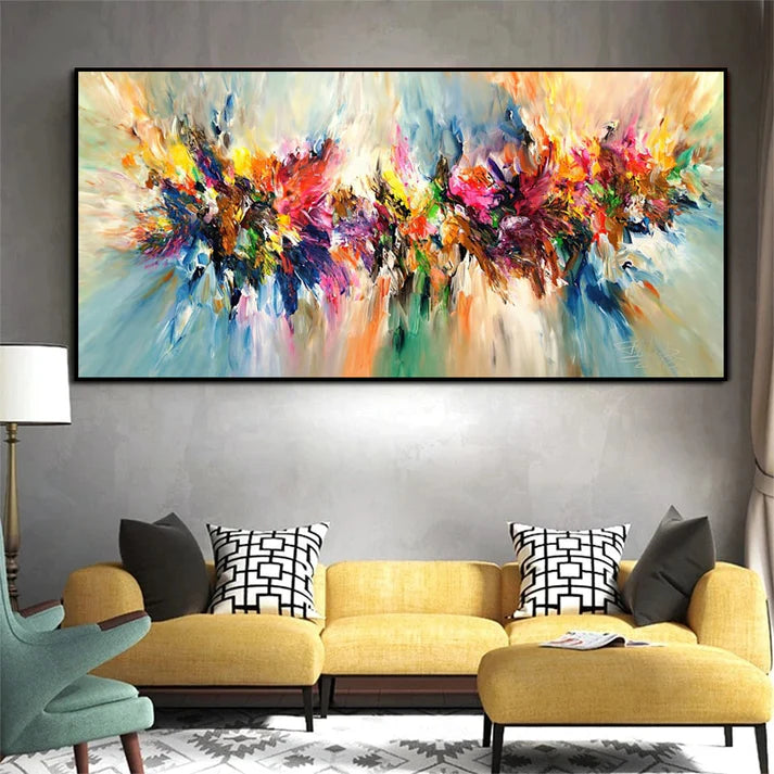 tableau abstrait Chant des Couleurs – toile décorative moderne TopArt Montréal Laval