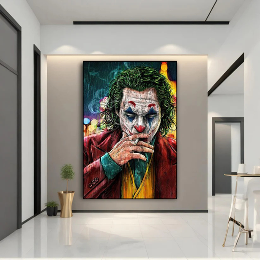 toile Joker Pop Art – décoration murale cinéma